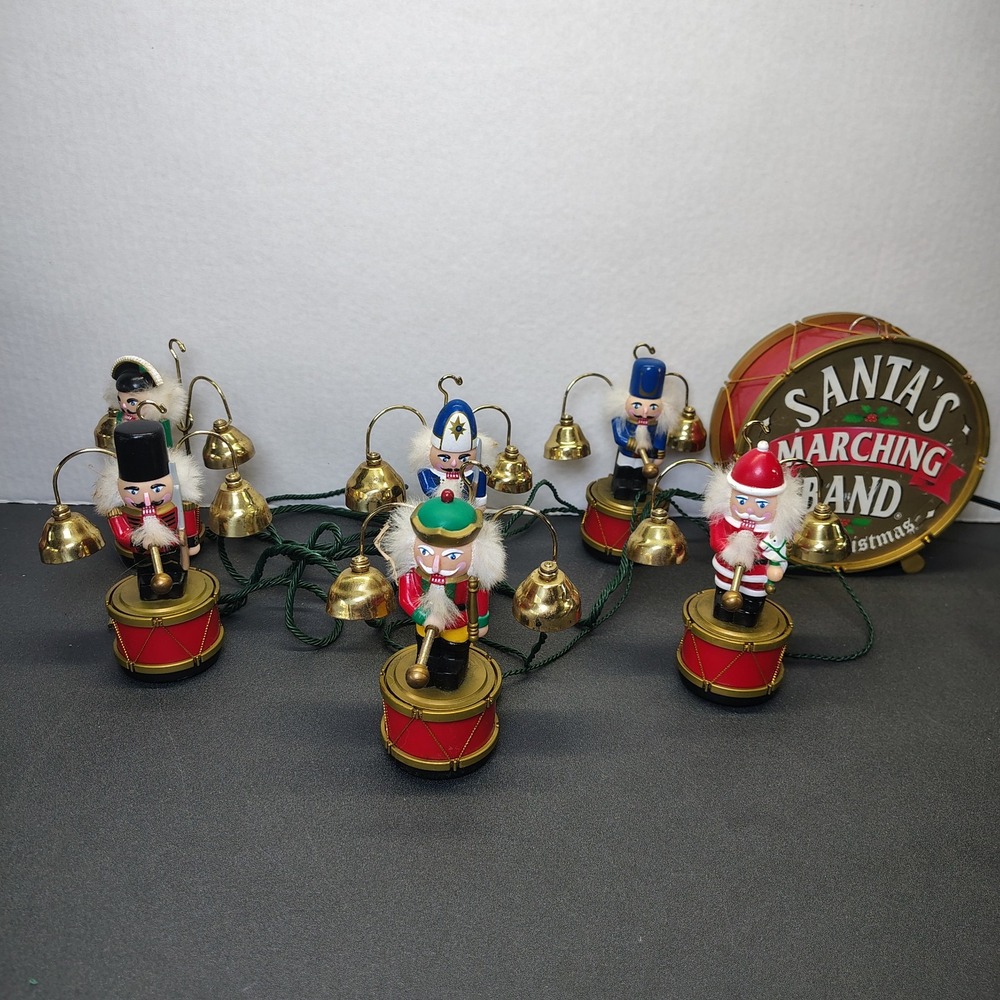 Vintage Mr Christmas Santa's Marching Band Bells 1994 35 Songs Tested
